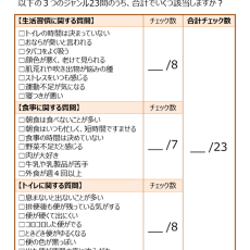 腸年齢チェックシート