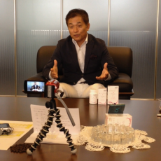 田中宏明先生、動画撮影中！